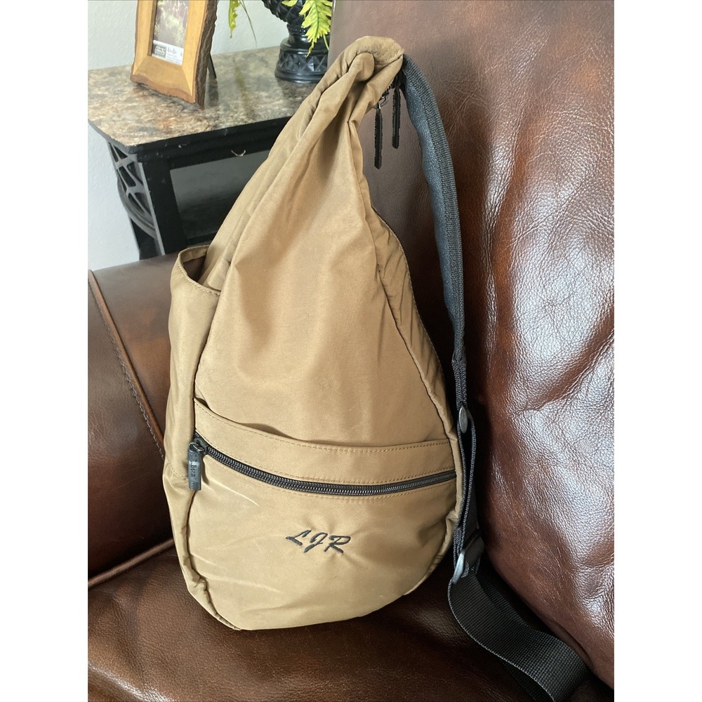 LL Bean Sling Bag AmeriBag Nylon Brown Vintage For Men Or Women
